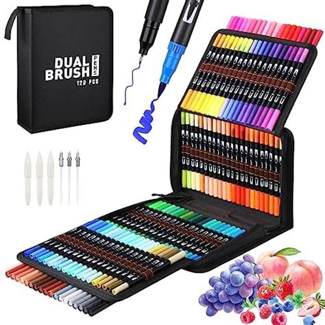 Mzh Art Dual Brush Pen Set 72 Farben Doppelfilzstifte Malstifte für