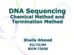 Ppt Dna Sequencing By The Sanger Method Powerpoint Presentation Free