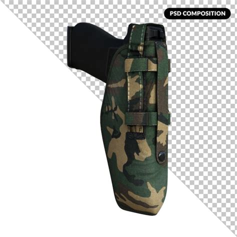 Premium Psd Army Pouch Isolated D Render