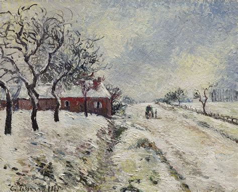 Camille Pissarro: Winter landscapes | Impressionism, Camille pissarro ...