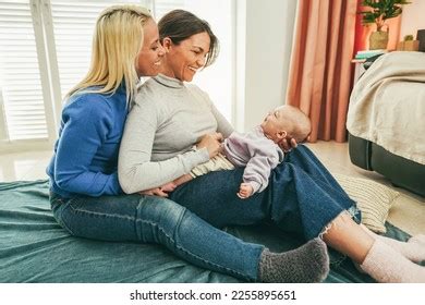 Women Gay Couple Having Fun Their Stock Photo 2255895651 Shutterstock