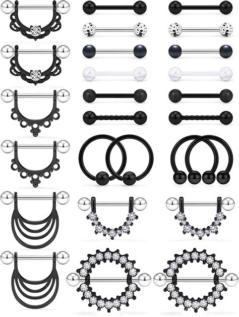 Amazon Kridzisw G Nipple Rings Piercing Jewelry Stainless