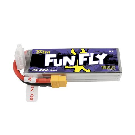 Tattu Funfly 1800mAh 11 1V 100C 3S1P Lipo DroneFactory Ch