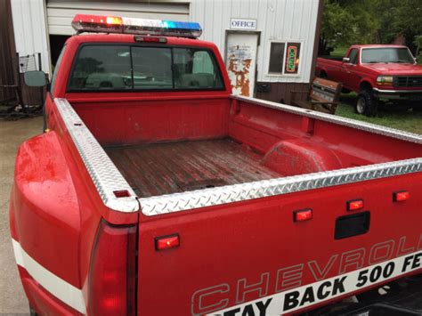 Retired Fire Truck Chevy Cheyenne Dually Ton Winch Siren