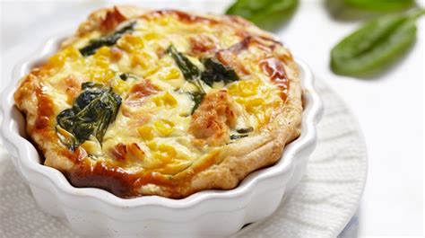 Recept Mini quiche s kukuruzom špinatom i lososom Dobar tek