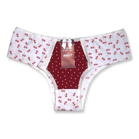 Kit c 3 Calcinha Biquini Microfibra Estampada Bruvi Galé Lingerie Calcinhas sutiãs cuecas