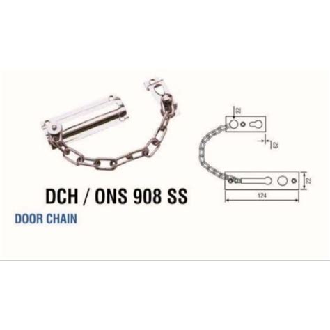 Jual Rantai Pintu Stainless Onassis Door Chain Pengunci Slot