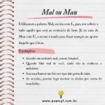 Mal ou Mau: Exemplos para saber Quando usar cada um