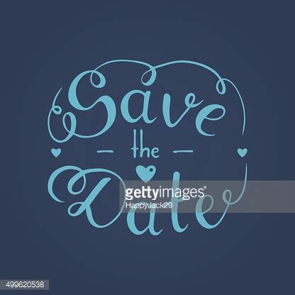 Save The Date Hand Lettering Stock Vector Royalty Free Freeimages