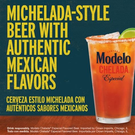 Modelo Chelada Especial Mexican Import Flavored Beer, 24 fl oz - Baker’s