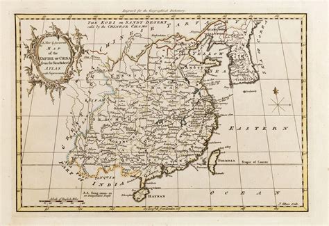 A New & Accurate Map of the Empire of China, from the Sieur Robert's ...