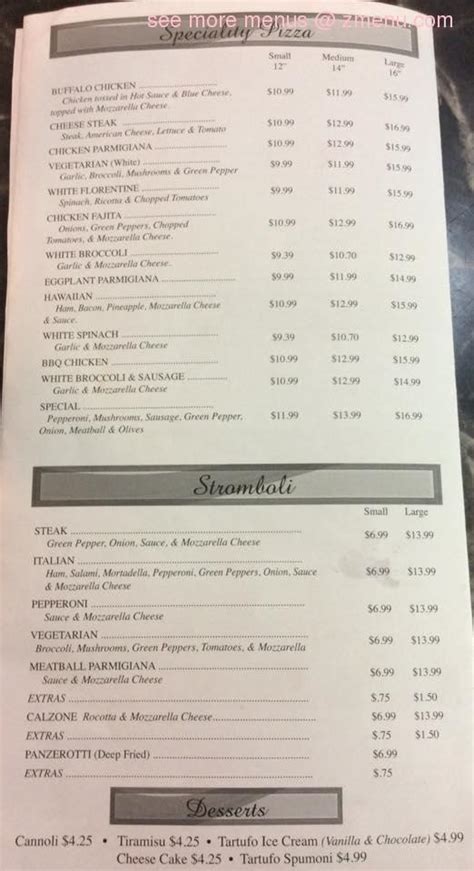 Online Menu of La Locanda Restaurant, Vineland, New Jersey, 08360 - Zmenu