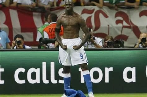 Italy Hero Mario Balotelli Brands Critics Of His Topless Goal Celebration At Euro 2012 Jealous