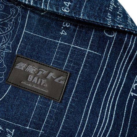 Bait X Astro Boy Men Denim Jacket Blue