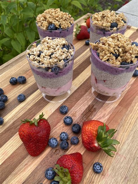 Tripple Berry Chia Pudding Dessert This Plantiful Life