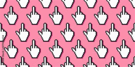 Hand Cursor Making A Fuck Off Gesture Stock Photo Adobe Stock