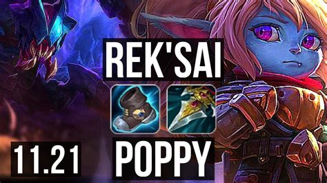 REK SAI Vs POPPY JNG 6 0 7 67 Winrate Dominating Rank 12 Rek