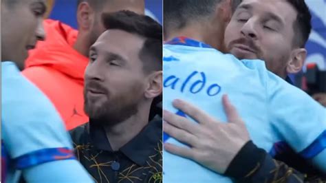 ¿el último Abrazo El Emotivo Saludo Entre Messi Y Cristiano