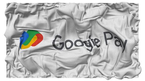 Google Pay Flag Waves With Realistic Bump Texture Flag Background 3D