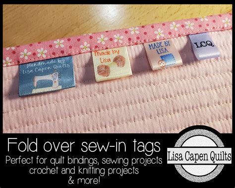 30 Custom Satin Tags Labels CUSTOM ORDER Sew In Fold Over Etsy Denmark