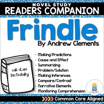 Novel Study Frindle By Andrew Clements By Not So Wimpy Resources LLC