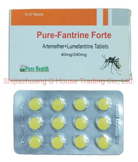 Artemether And Lumefantrine Tablet 40mg 240mg China Artemether And