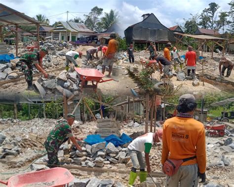 Tumbuhkan Jiwa Gotong Royong Babinsa Koramil Pamona Selatan