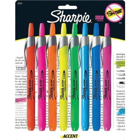 Sharpie® Accent® Retractable Highlighters Assorted Colors Package Of