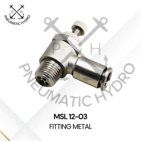 Jual Fitting Metal speed control MSL 12-03 di Lapak Pneumatic Hydro ...