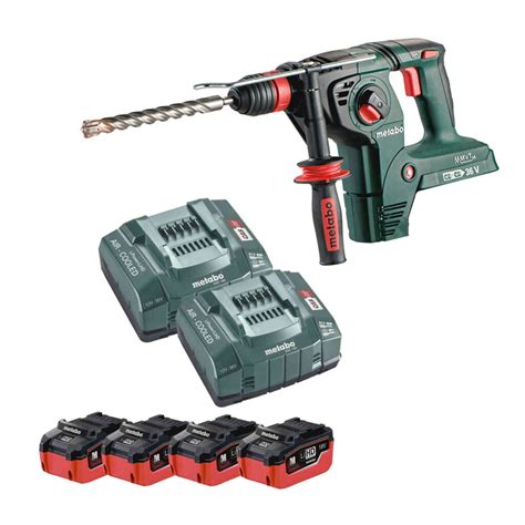 Metabo Kha Ltx V Sds Rotary Hammer Kit C W X Ah Protrade