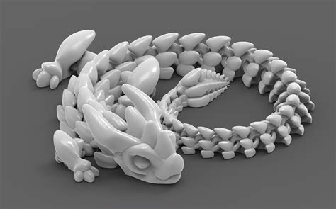 Articulated Dragon 005 File Stl By Torua3d Printables Store