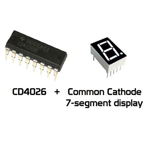 Cd Decade Counter Ic With Segment Output Authentic Ti Part