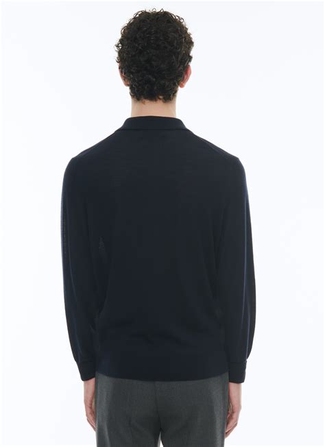 Pull Bleu Marine Laine Mérinos Homme Fursac A2RILO MA03 30