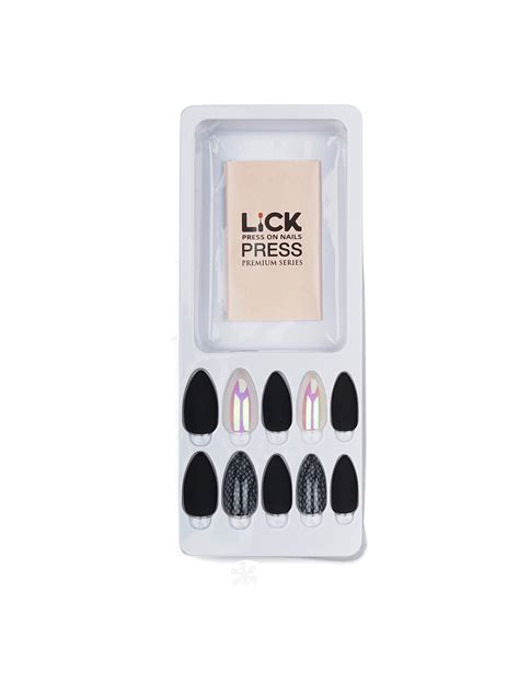 Buy Lick Set Of 12 Acrylic Reusable Artificial Nails Extension Kit Nail Art And Nail Care For