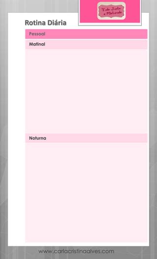 Rotinas Printable Para Agenda Tilifax PDF