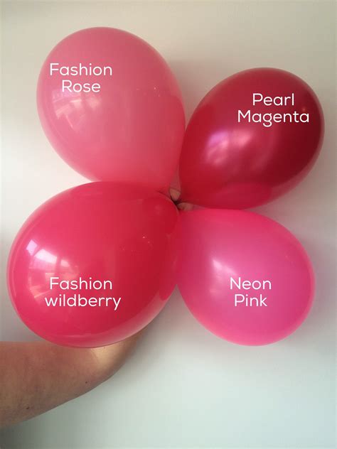 Decor Range Shades Of Pinks As Labelled Balloon Shades Custom