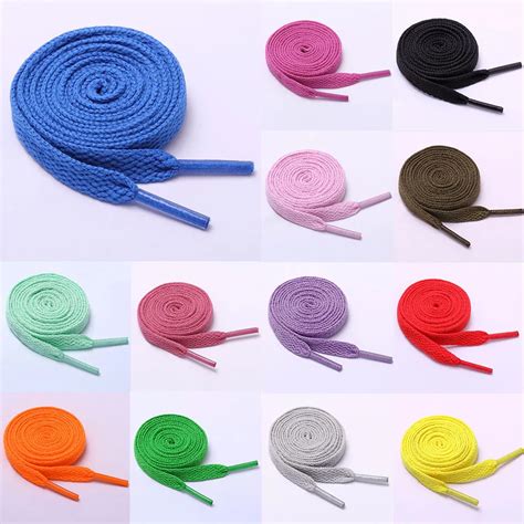 80 cm 1 Pairs 15 color Flat Colorful Shoe Laces Shoelaces Boots Trainer Shoes Shoelace Sneaker ...