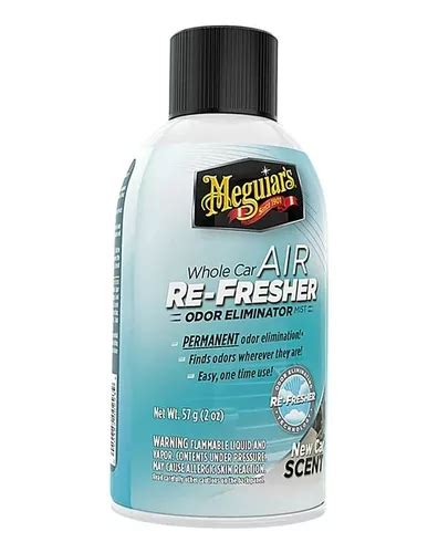 Air Refresher Meguiars Eliminador Olores Aroma Auto Nuevo Meses Sin