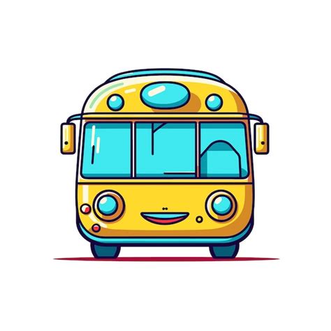 Premium Vector Bus Cartoon Illustration Cartoon Eps