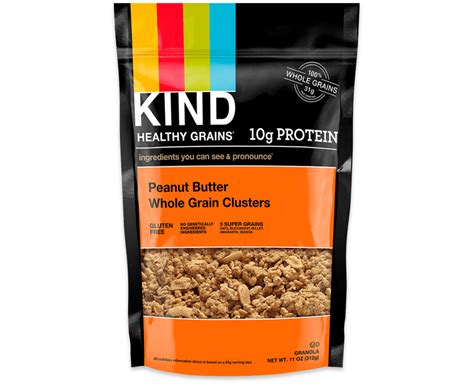 Kind Healthy Grains Peanut Butter Whole Grain Clusters Food Library