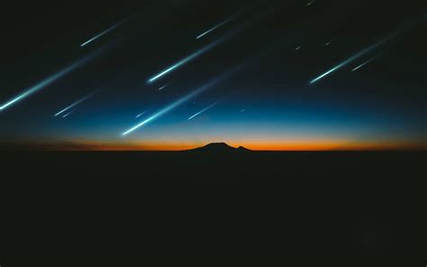 Meteor shower digital wallpaper, photography, artwork HD wallpaper ...