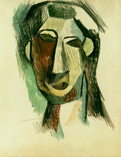 Pablo Picasso Head Of A Woman Fernande Olivier 1909 Pablo Picasso