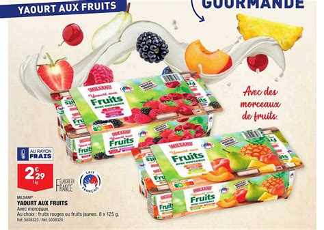 Promo Yaourt Aux Fruits Milsani Chez Aldi Icatalogue Fr