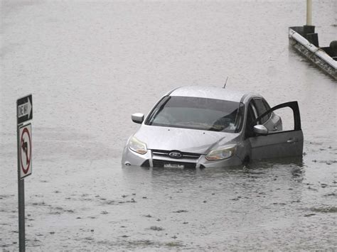 Heavy rain floods streets across the Dallas-Fort Worth area : NPR