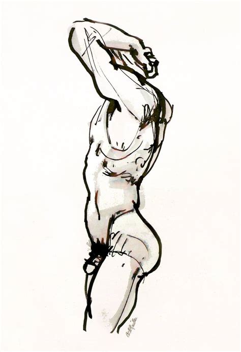 Male Nude Drawing By Roz Mcquillan Saatchi Art