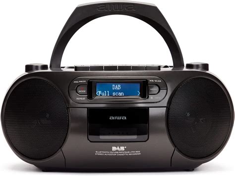 Aiwa BBTC 660DAB BK Radio Cassette Portable Avec CD Bluetooth Et USB