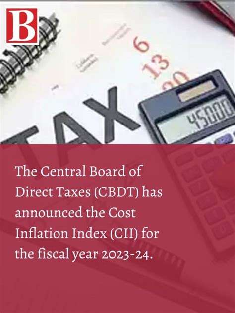 The Central Board Of Direct Taxes CBDT Has Announced The Cost