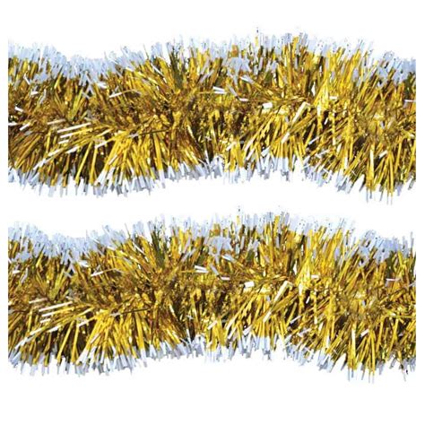 Christmas Decoration Tinsel White Tipped M X Cm Shop Today Get