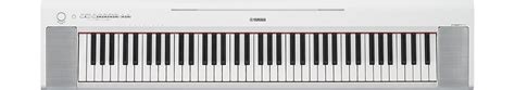 Yamaha Np Piaggero Portable Piano Style Keyboard White Ln