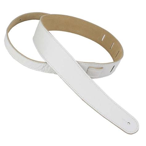 Henry Heller Hcap2 Wht Garment Leather Guitar Strap White Reverb